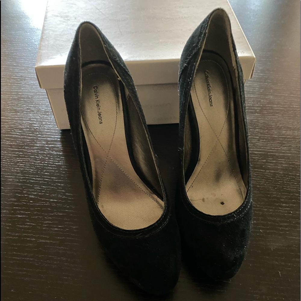 Calvin Klein suede shoes